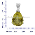 Beautiful Lemon Quartz Gemstone 925 Sterling Silver Pendant Jewelry